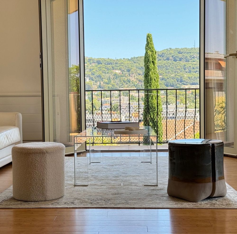Céramique - TABLE BASSE EN GRÈS - COLLECTION LUNA (intérieur-extérieur) - DI VINCENZO POUJOULA