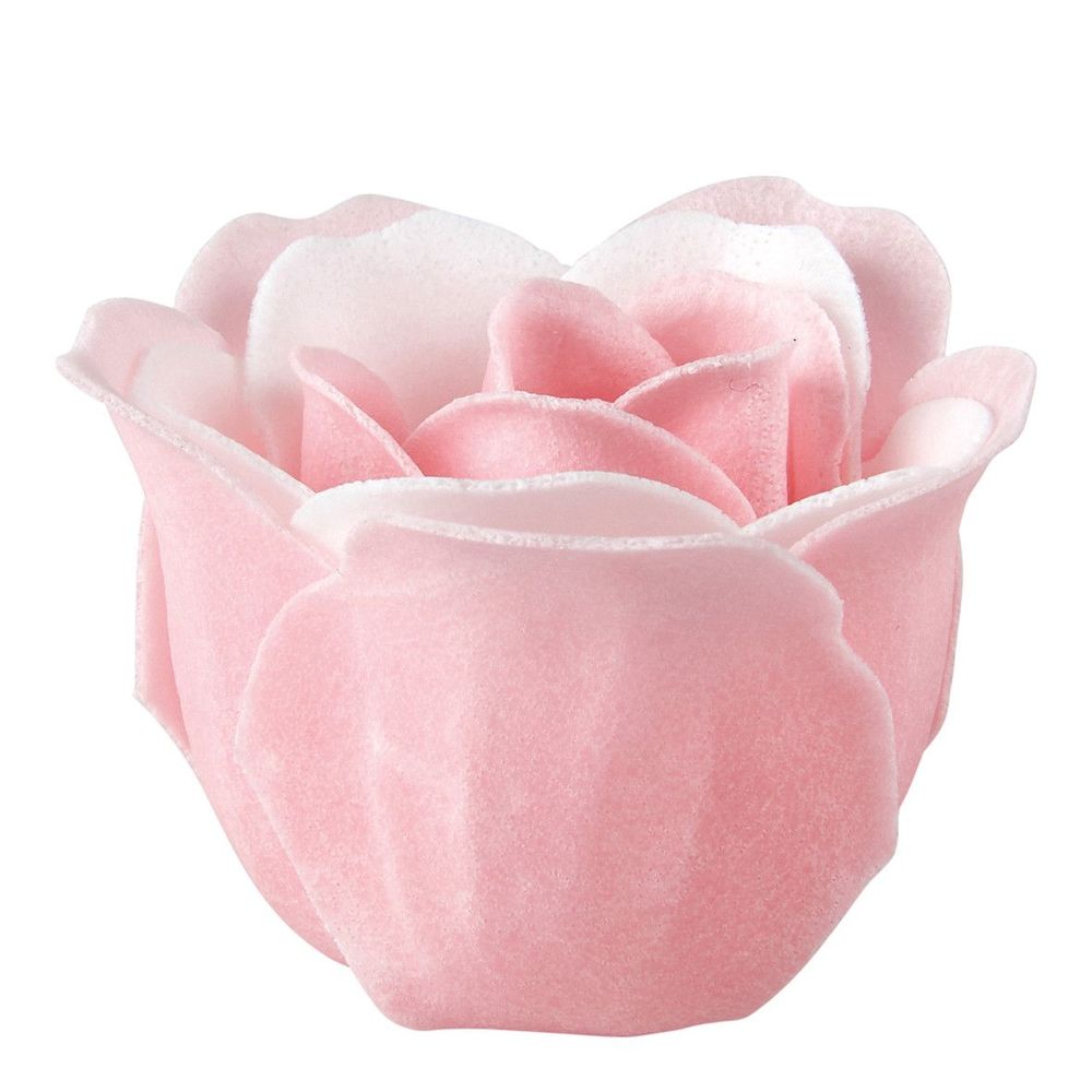 Soaps - Box of 12 roses in pink and white soap leaves - Rose perfume - MATHILDE M.