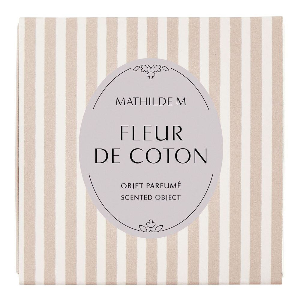 Diffuseurs de parfums - Boîte de 4 décors fondants en cire parfumée C?ur Noeud - Fleur de Coton - MATHILDE M.