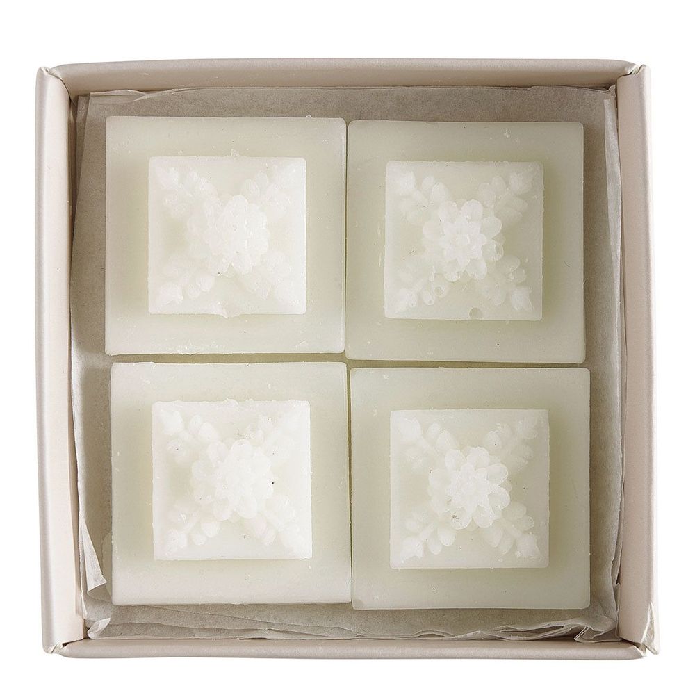 Scent diffusers - Box of 4 Azulejo scented wax melt decorations - Mandarin Blossom - MATHILDE M.