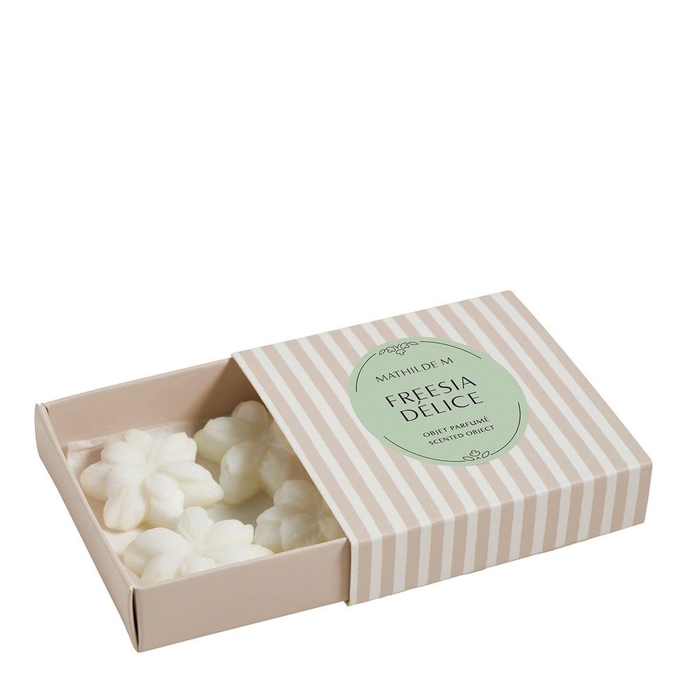 Scent diffusers - Box of 4 Freesia scented wax melt decorations - Freesia Délice - MATHILDE M.