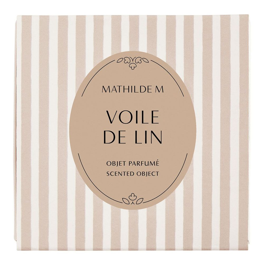Scent diffusers - Box of 4 melting decorations in scented wax Bow - Linen Voile - MATHILDE M.