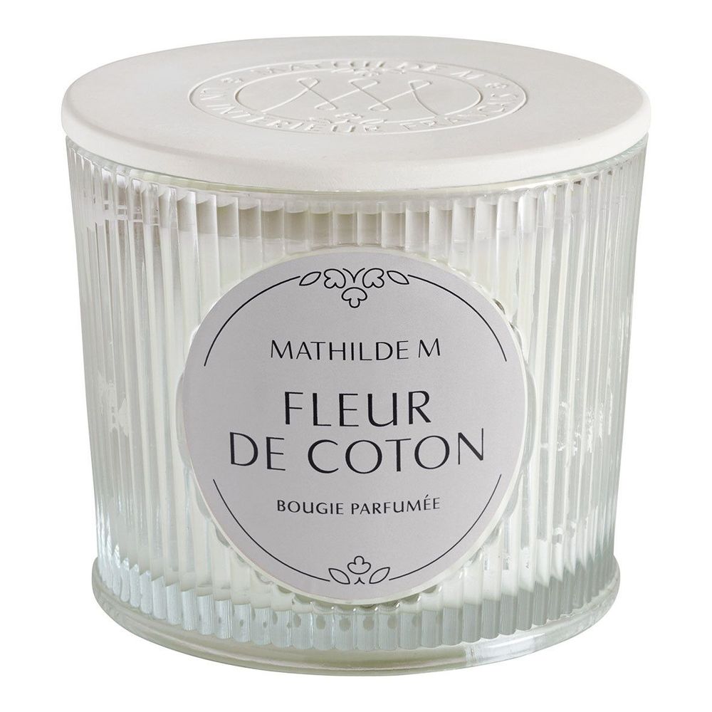 Bougies - Bougie parfumée Les Intemporelles 400 g - Fleur de Coton - MATHILDE M.