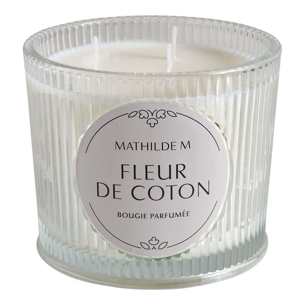 Bougies - Bougie parfumée Les Intemporelles 400 g - Fleur de Coton - MATHILDE M.