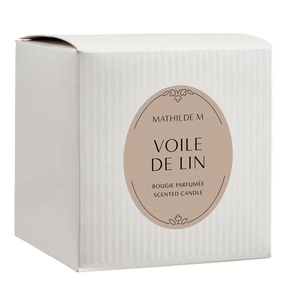 Bougies - Bougie parfumée Les Intemporelles 400 g - Voile de Lin - MATHILDE M.