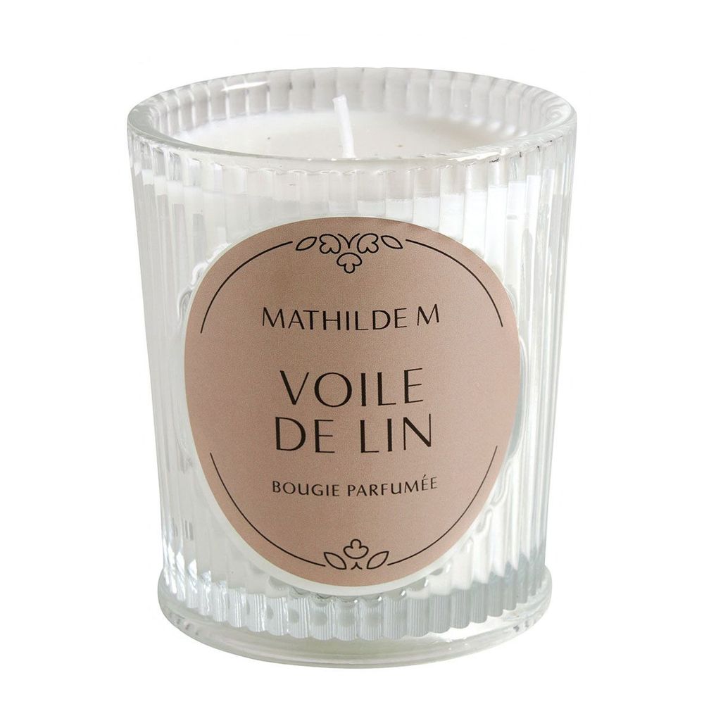 Bougies - Bougie parfumée Les Intemporelles 145 g - Voile de Lin - MATHILDE M.