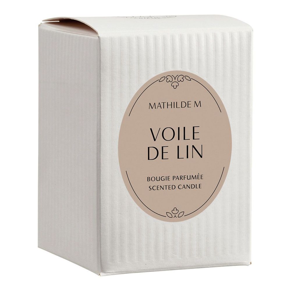 Bougies - Bougie parfumée Les Intemporelles 145 g - Voile de Lin - MATHILDE M.