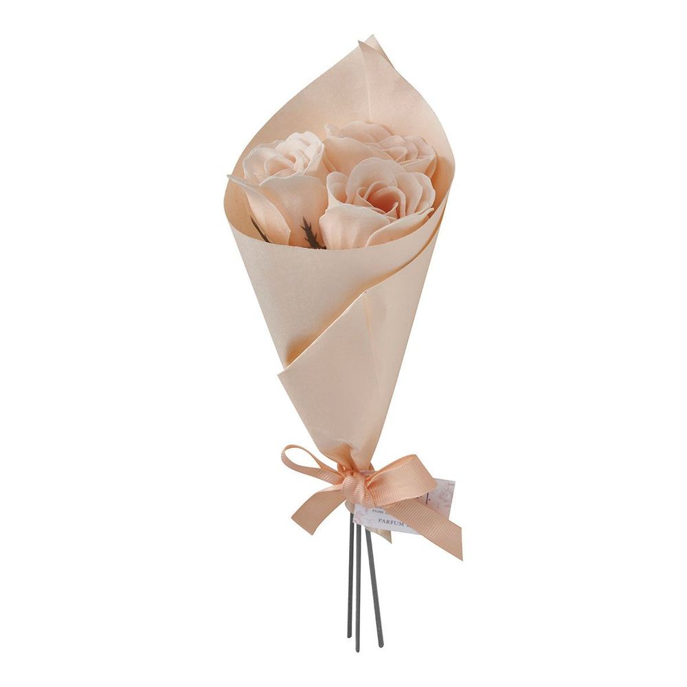 Savons - Bouquet de 3 roses de savon nude - Parfum Rose - MATHILDE M.