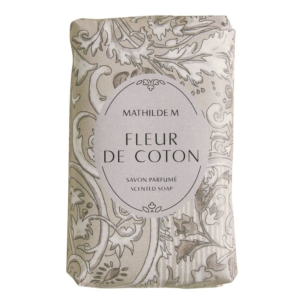 Cosmétiques - Pochette Beauté baume mains savon et décor parfumé - Fleur de Coton - MATHILDE M.
