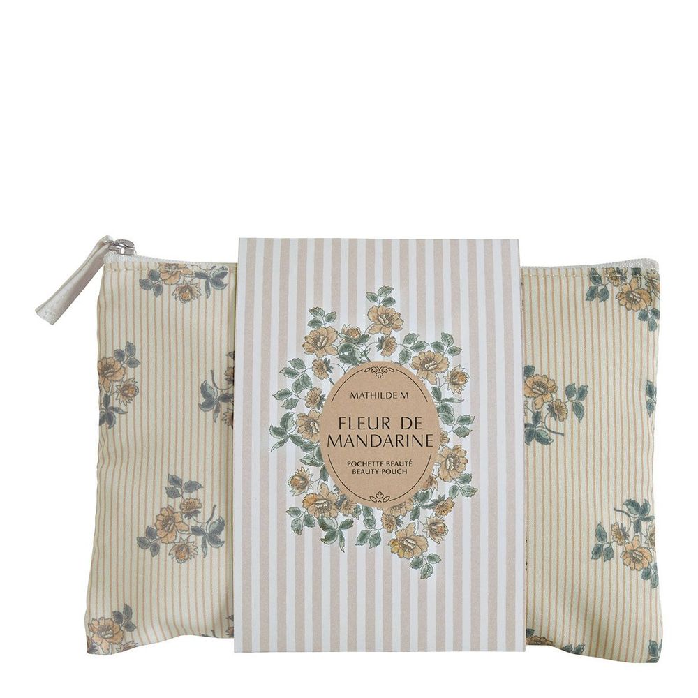 Cosmétiques - Pochette Beauté baume mains savon et décor parfumé - Fleur de Mandarine - MATHILDE M.
