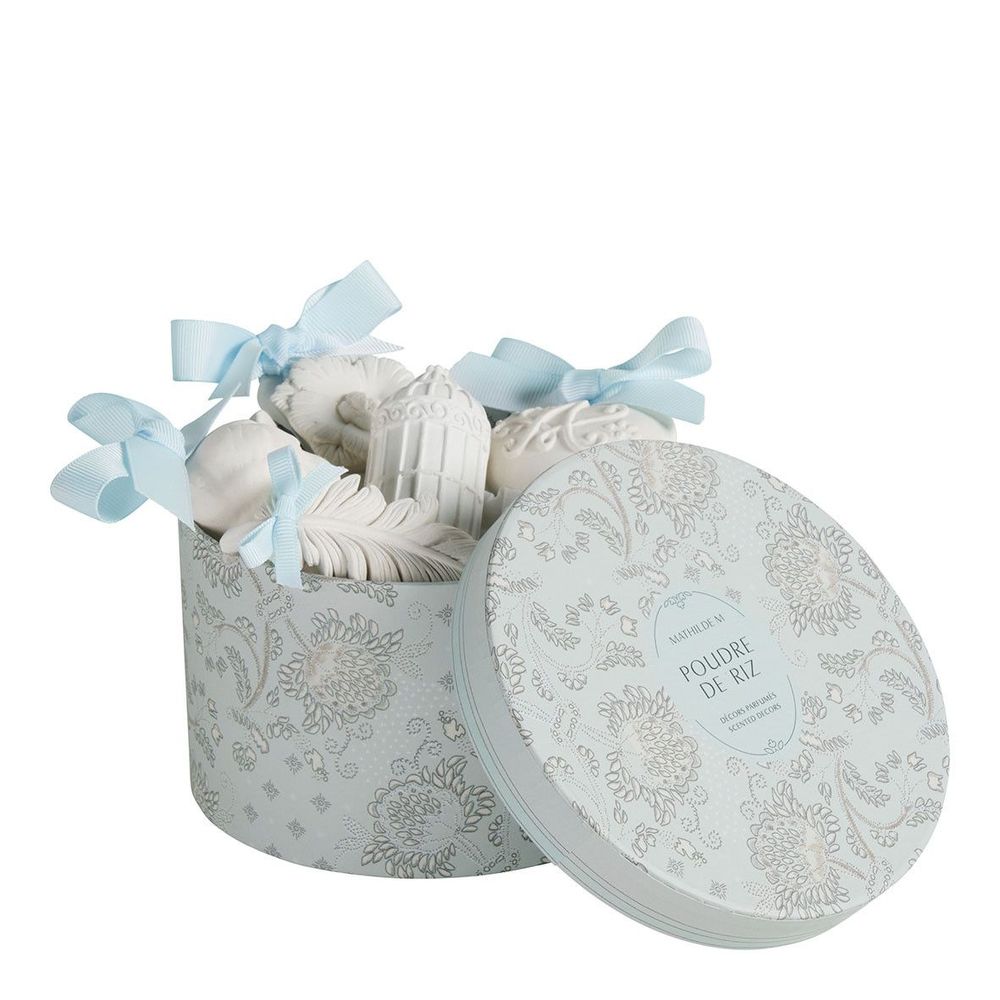 Senteurs - Coffret de 5 décors parfumés - Poudre de Riz - MATHILDE M.
