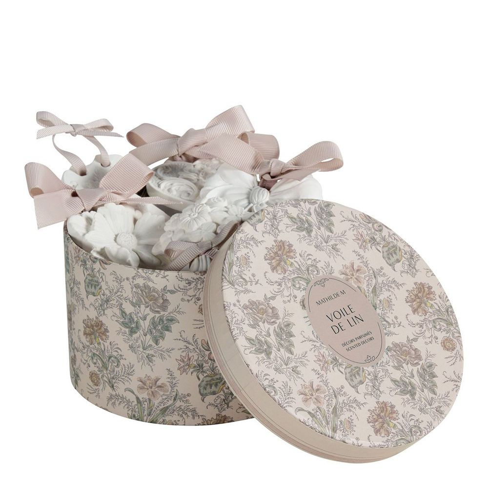 Scents - Box of 5 scented decorations - Voile de Lin - MATHILDE M.