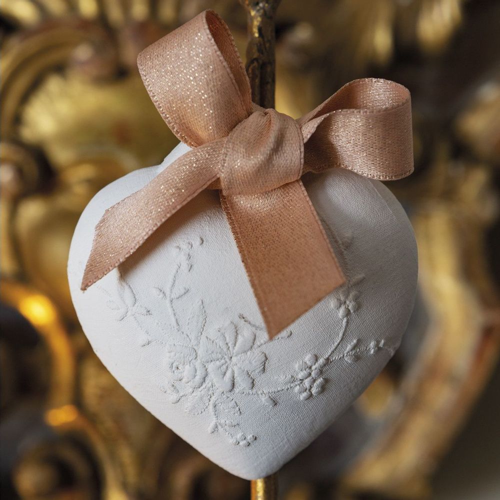 Scents - Scented decor Embroidered heart - Rose Elixir - MATHILDE M.