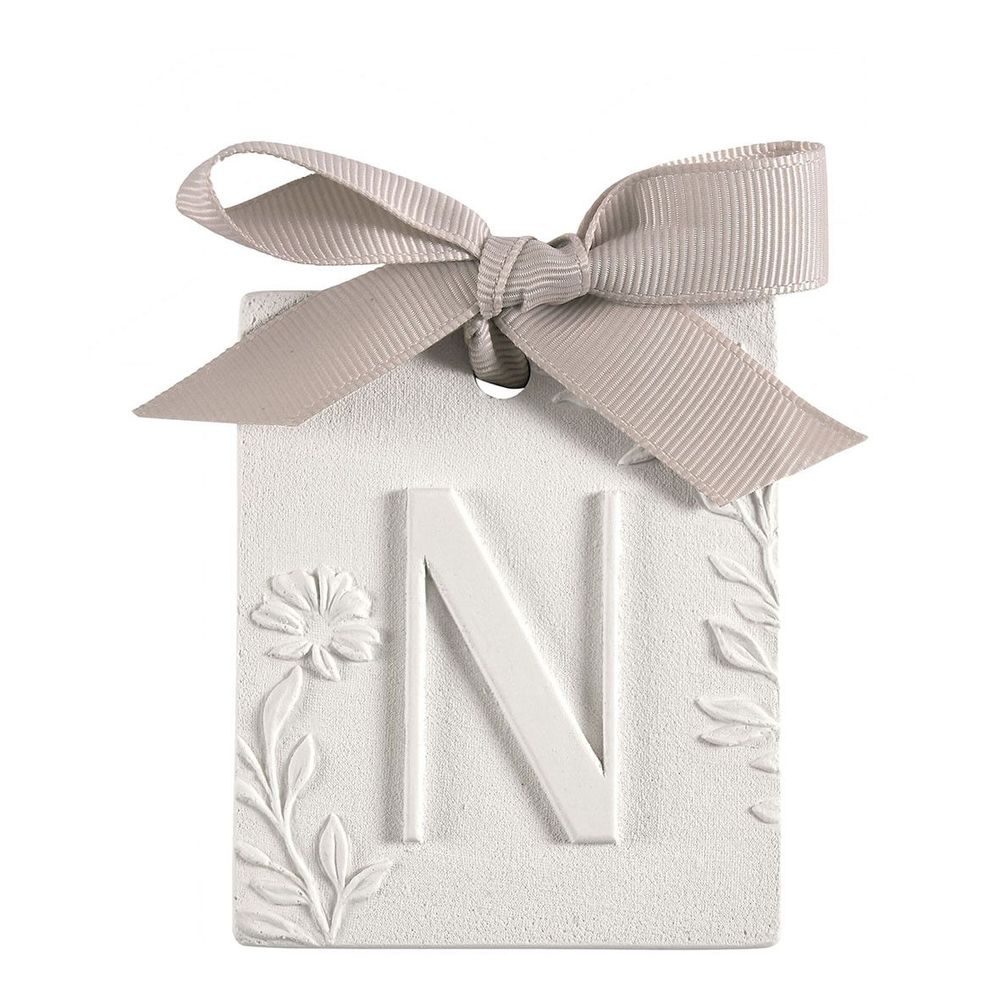 Senteurs - Décor parfumé lettre N - Voile de Lin - MATHILDE M.