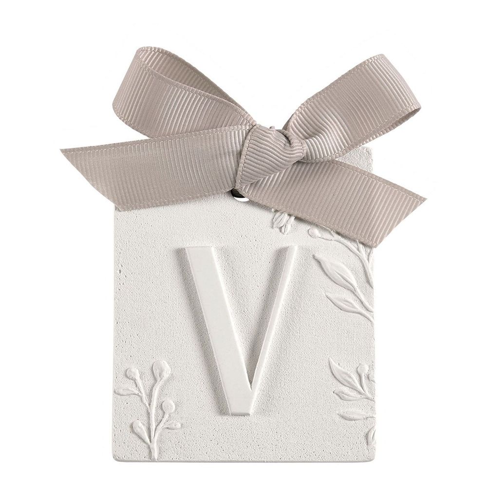 Senteurs - Décor parfumé lettre V - Voile de Lin - MATHILDE M.