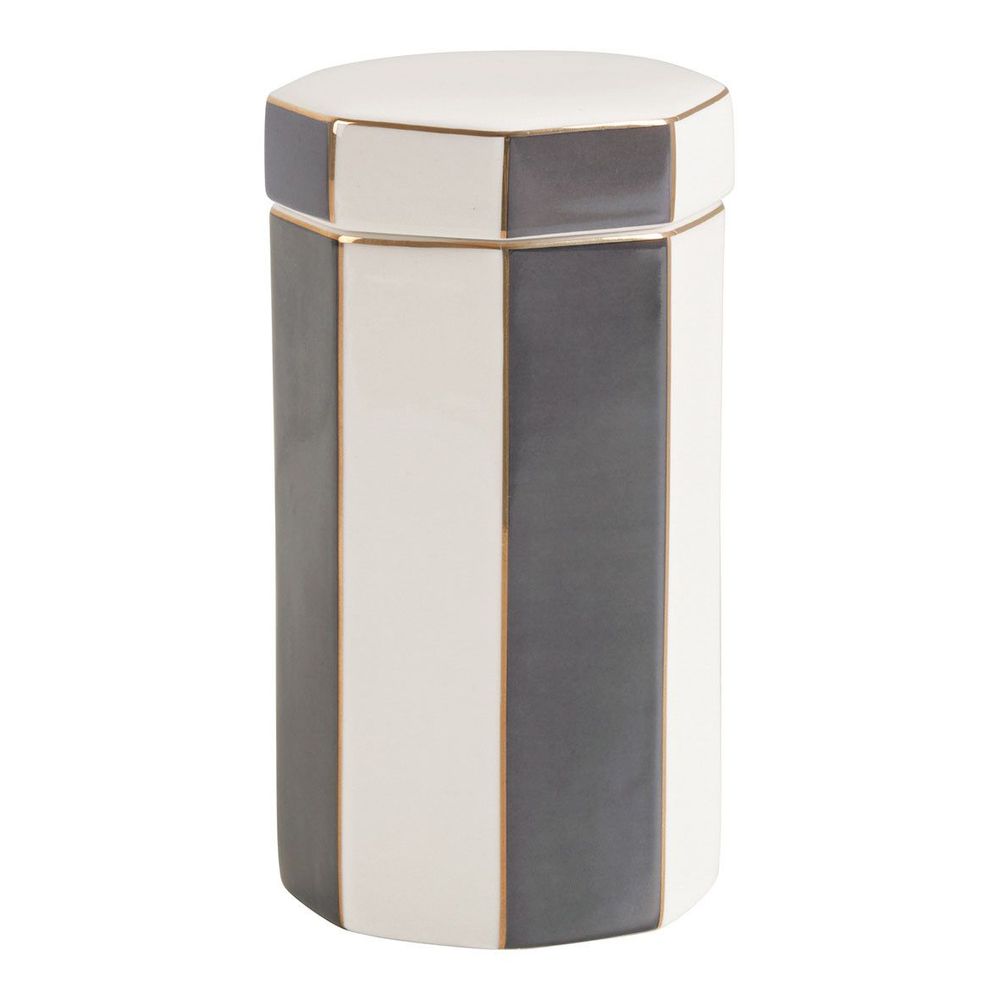 Céramique - Pot à coton Madame de Récamier - Gris - MATHILDE M.