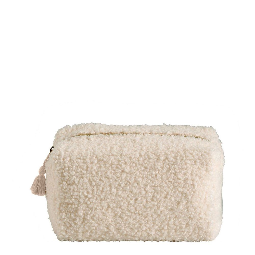 Pochettes - Trousse de toilette rectangulaire Bouclette écrue - Petit modèle - MATHILDE M.
