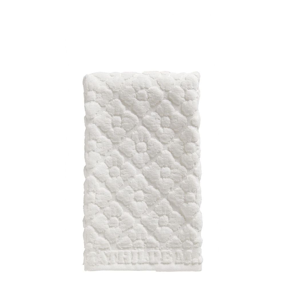 Bath towels - Guest towel Douceur Florale white - MATHILDE M.