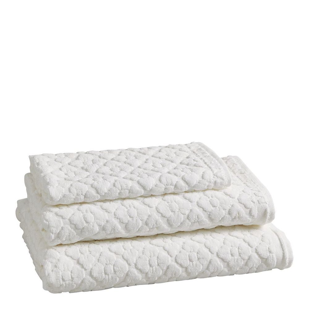 Bath towels - Guest towel Douceur Florale white - MATHILDE M.