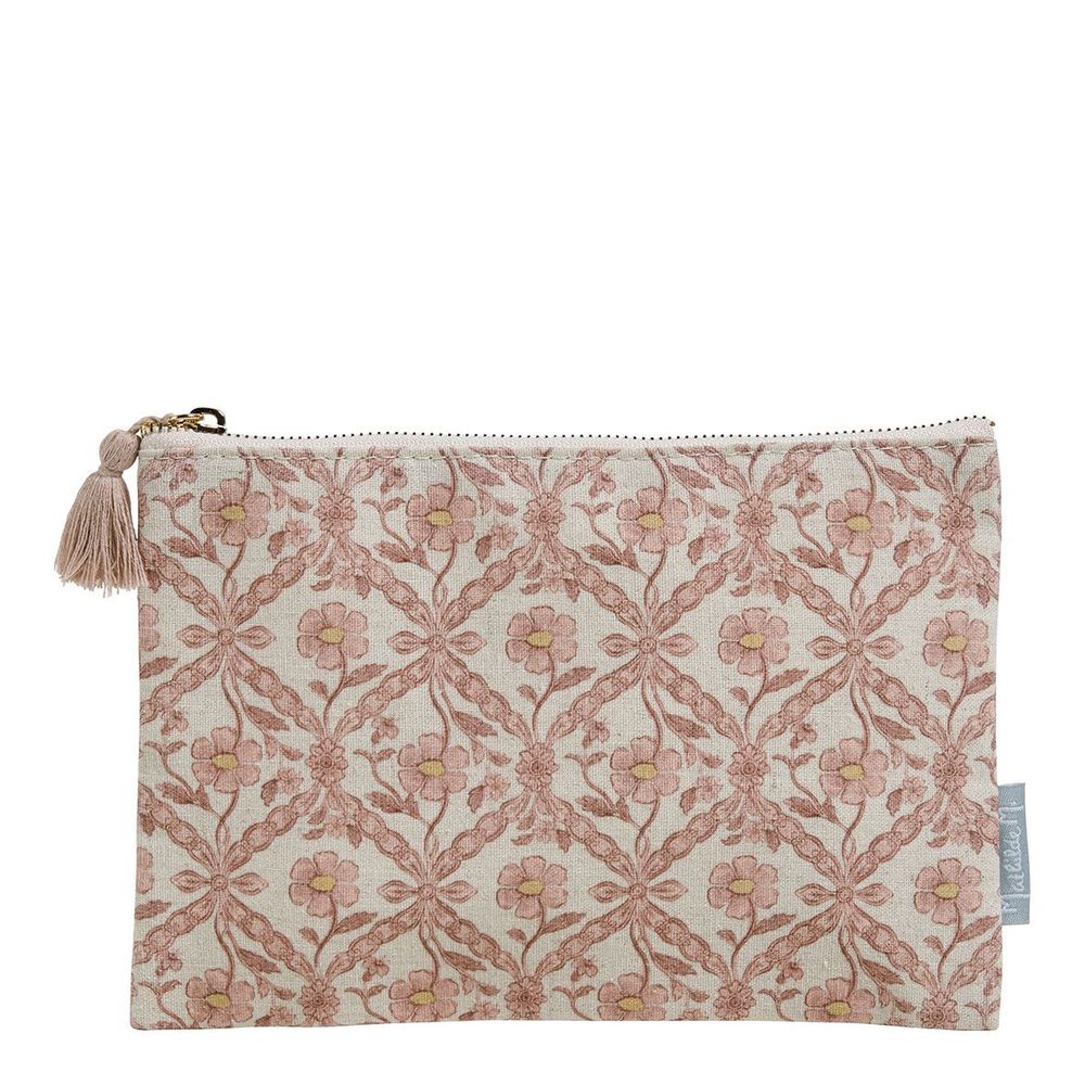 Clutches - Floral Entrelacs Pouch - MATHILDE M.