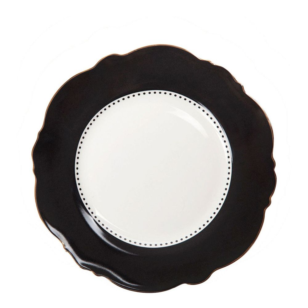 Assiettes de réception - Assiette à dessert Madame de Récamier - Gris foncé - MATHILDE M.
