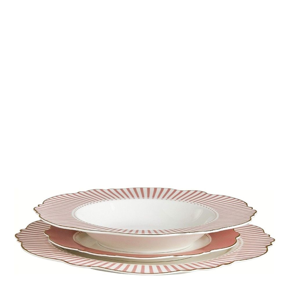 Formal plates - Madame de Récamier flat plate - Pink - MATHILDE M.