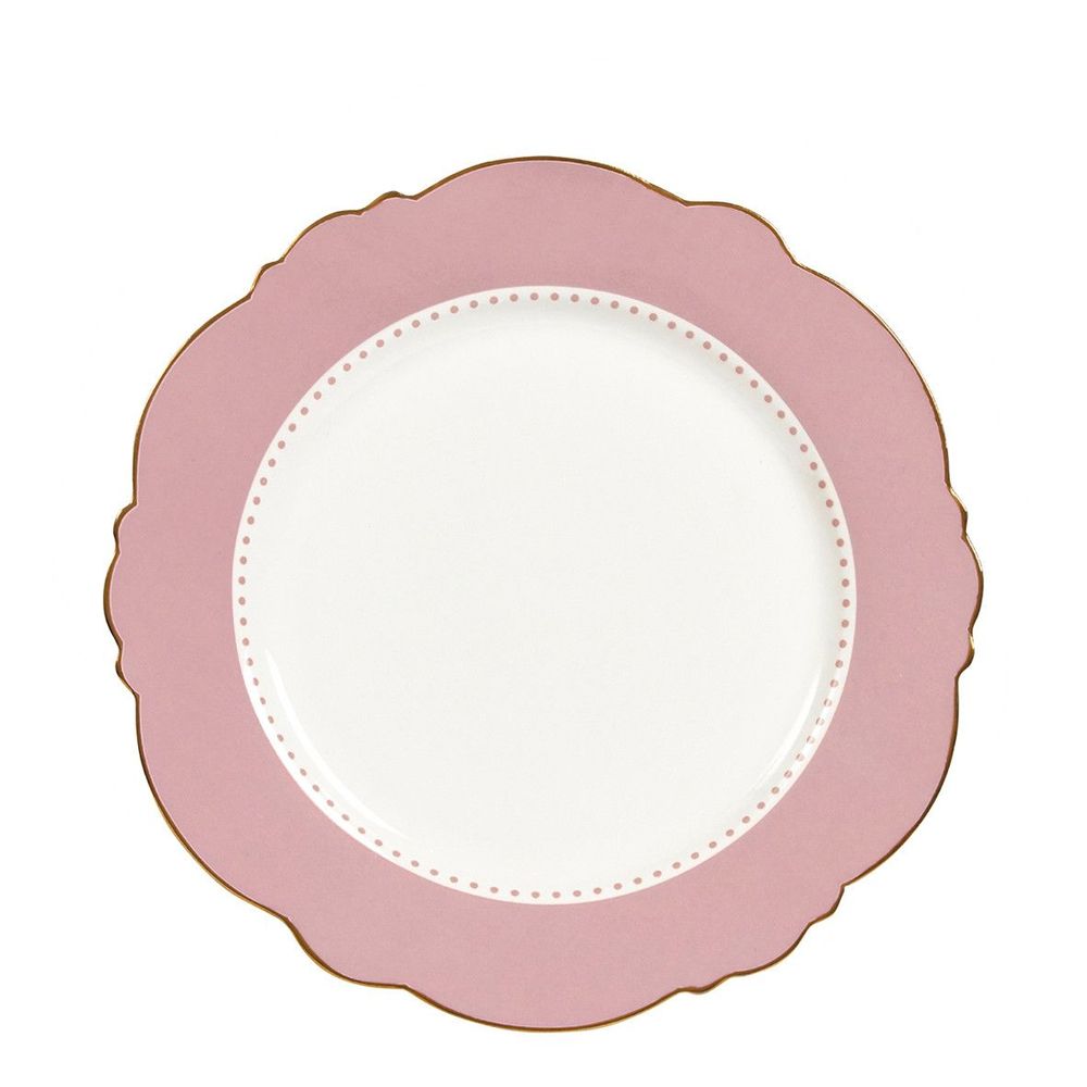 Formal plates - Madame de Récamier dessert plate - Pink - MATHILDE M.