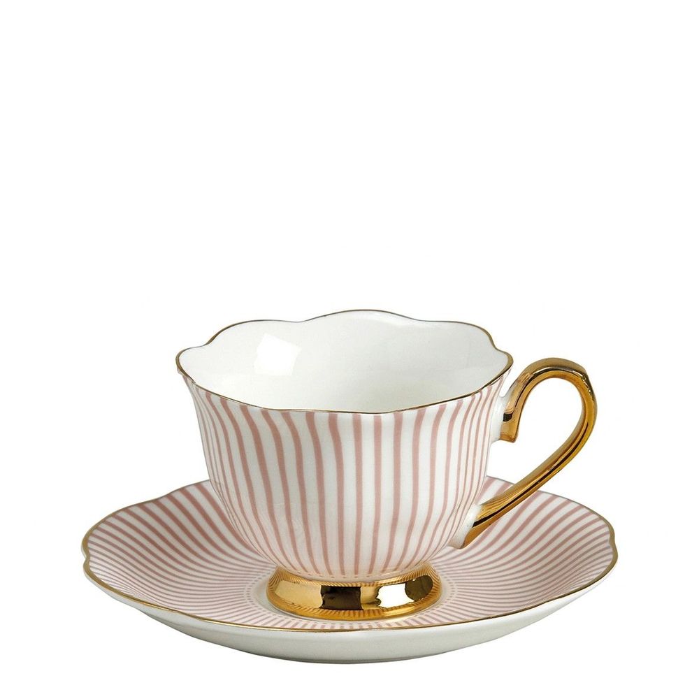 Assiettes de réception - Tasse à café Madame de Récamier - Rose - MATHILDE M.