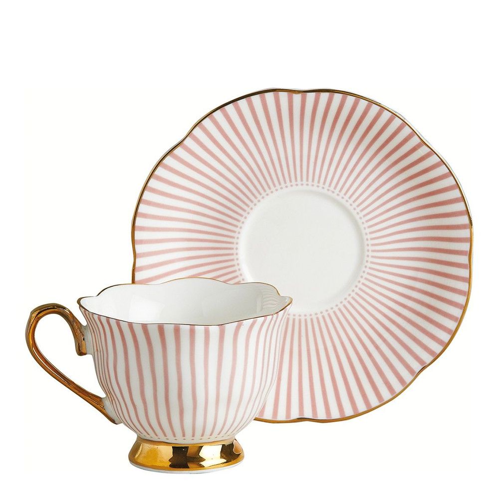 Assiettes de réception - Tasse à café Madame de Récamier - Rose - MATHILDE M.