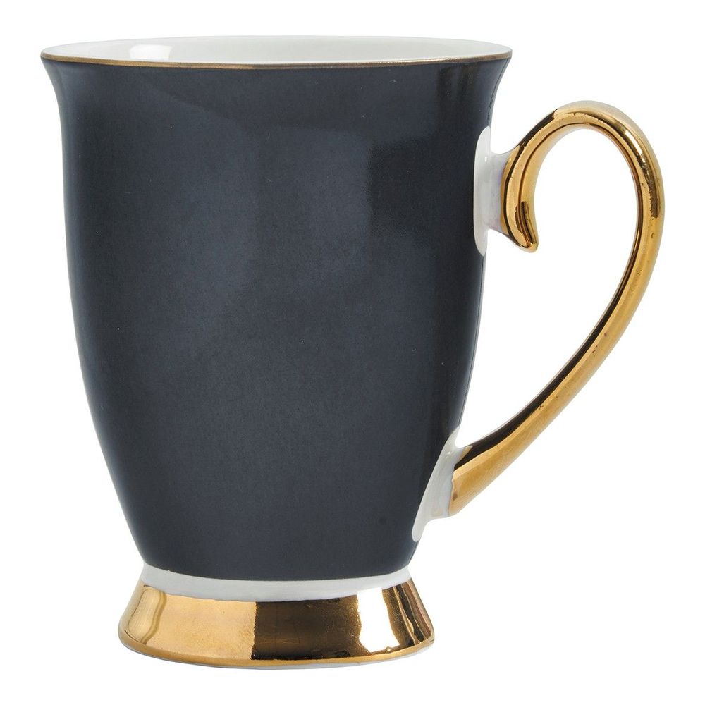 Formal plates - Box of 2 Madame de Récamier Mugs - Black - MATHILDE M.
