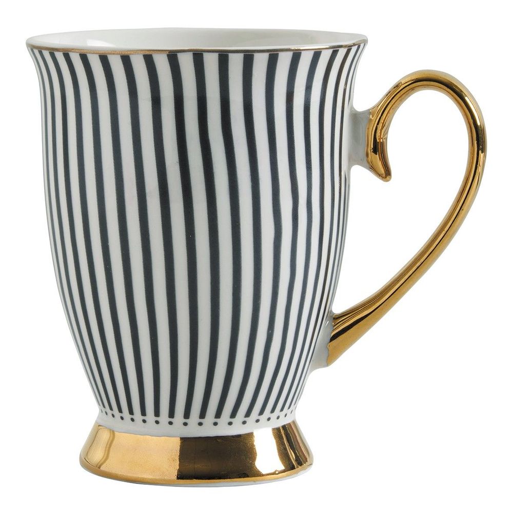 Formal plates - Box of 2 Madame de Récamier Mugs - Black - MATHILDE M.