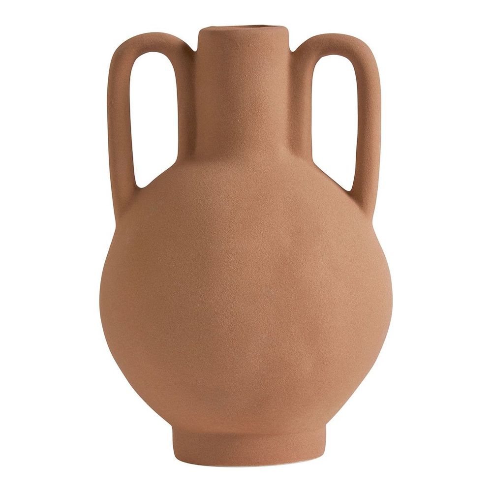 Vases - Amphora decorative vase in matt terracotta ceramic - MATHILDE M.