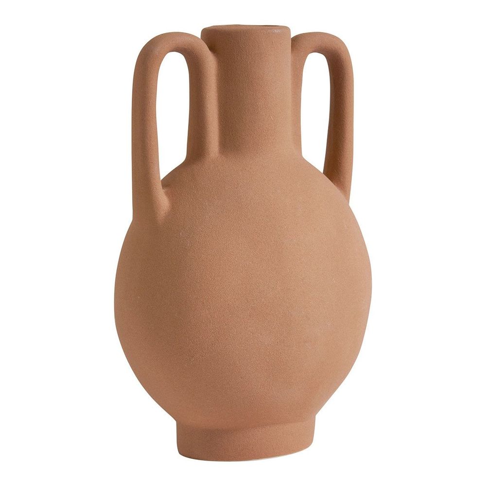 Vases - Amphora decorative vase in matt terracotta ceramic - MATHILDE M.