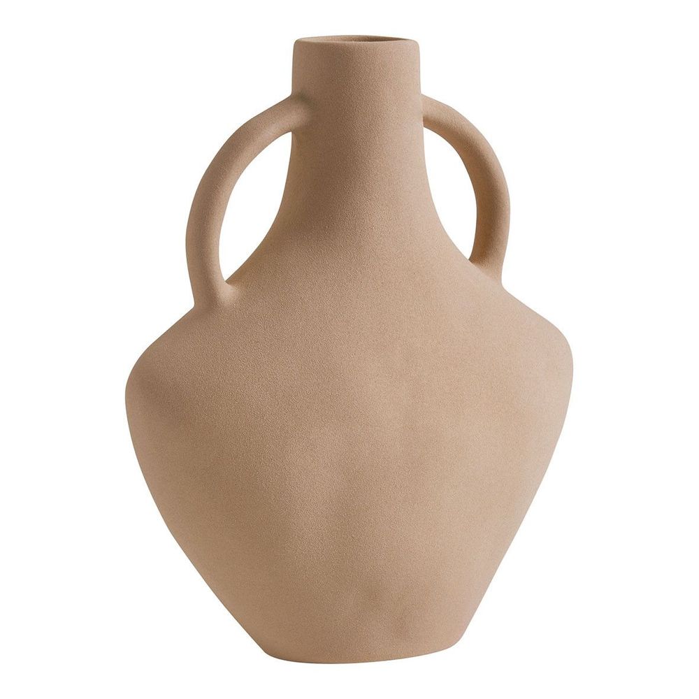 Vases - Amphora decorative vase in matt beige ceramic - MATHILDE M.