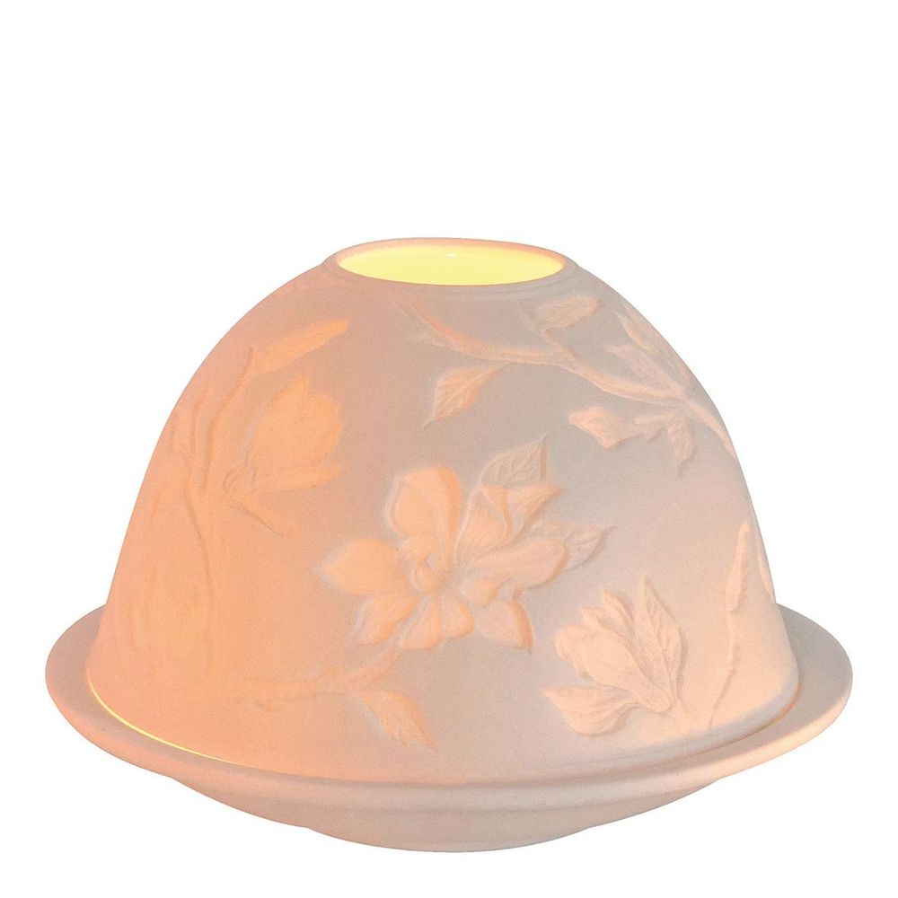 Candlesticks and candle holders - Lithophane tealight holder Majestic flowers - MATHILDE M.