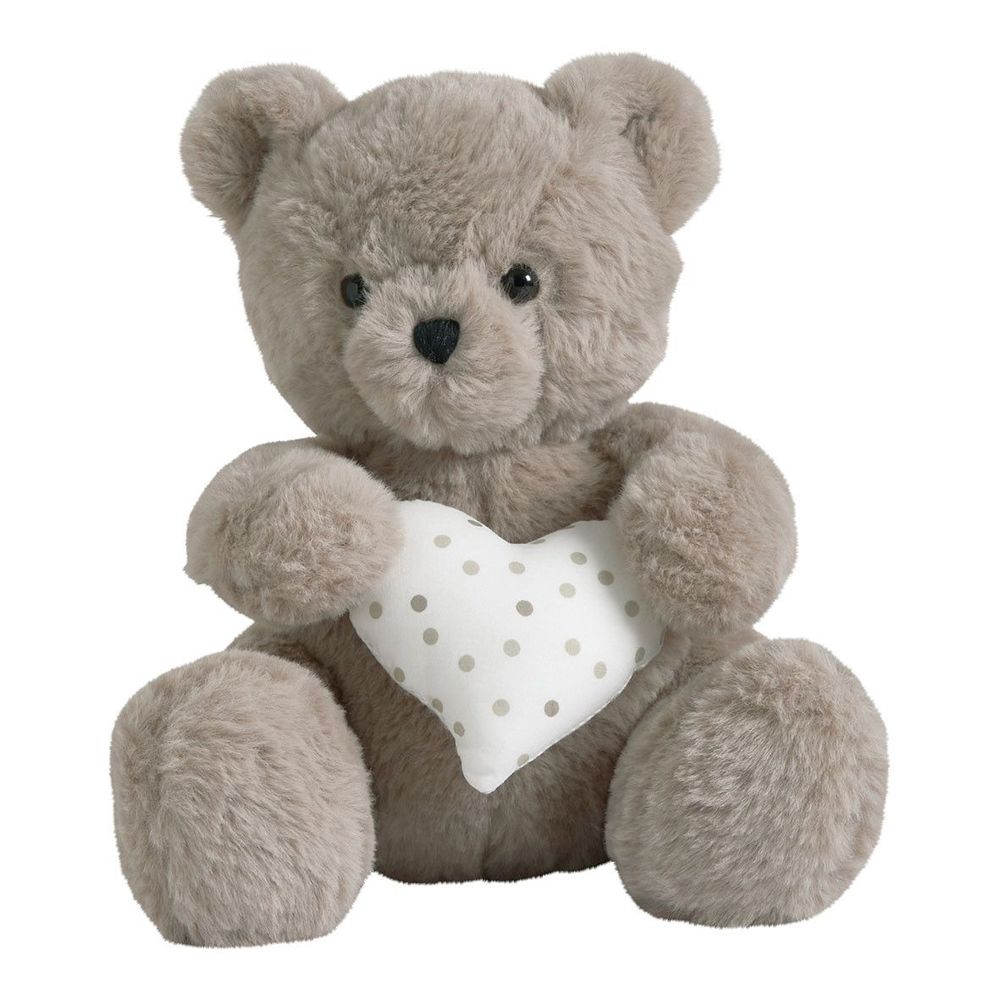 Soft toy - Brown Heart Teddy Bear - MATHILDE M.