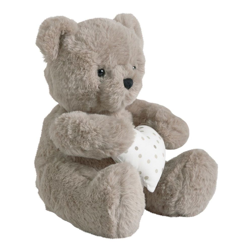 Soft toy - Brown Heart Teddy Bear - MATHILDE M.