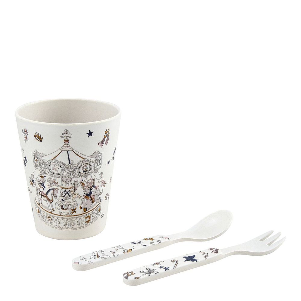 Repas pour enfant - Mon premier coffret repas en bambou Petit Carrousel - MATHILDE M.