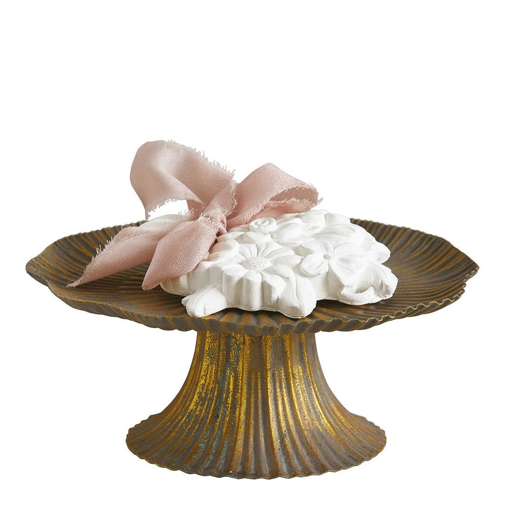 Platter and bowls - Golden tray on foot - MATHILDE M.