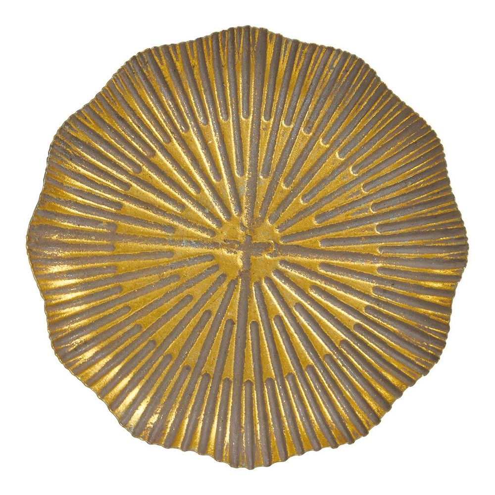 Platter and bowls - Golden tray on foot - MATHILDE M.