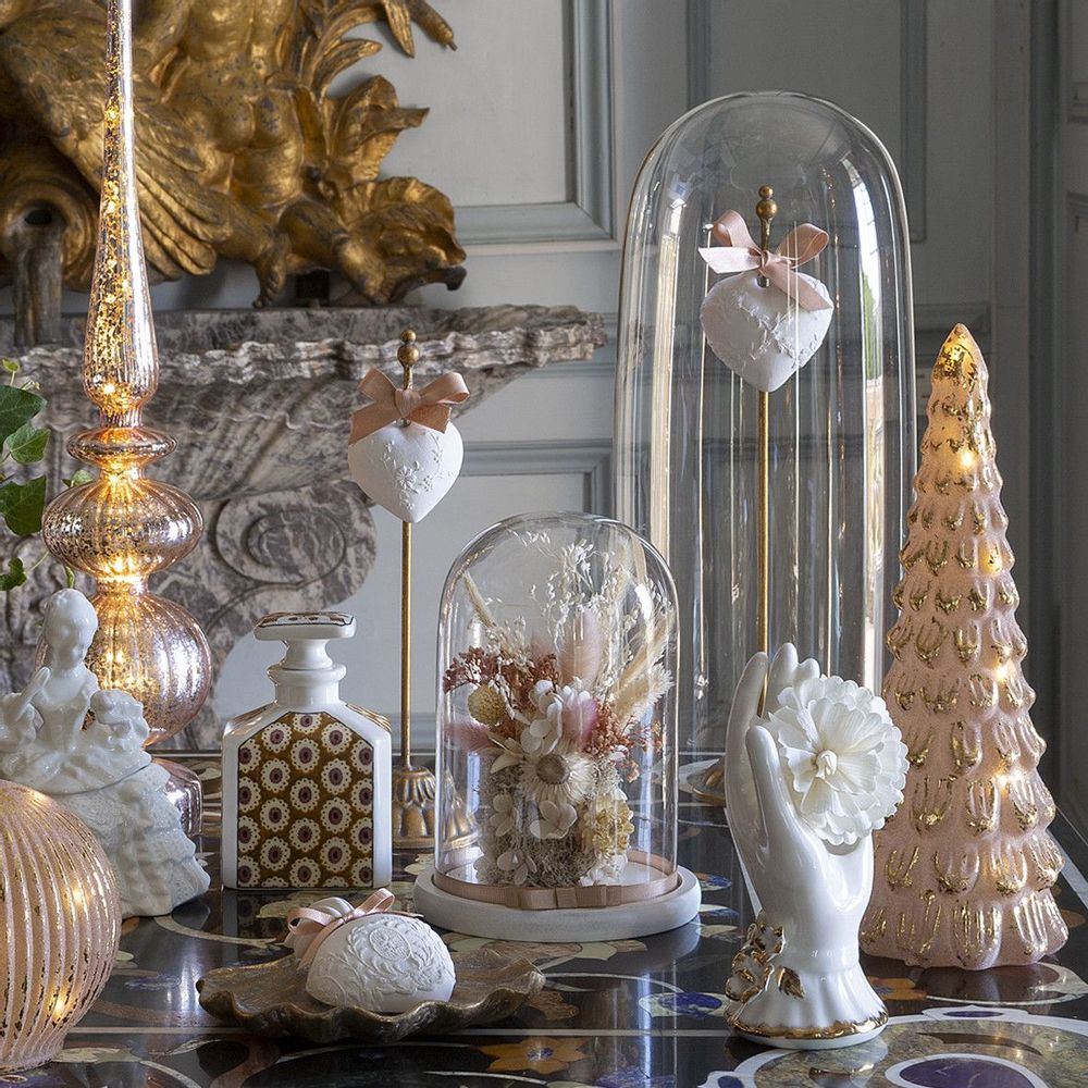 Plats et saladiers - Présentoir doré pour décor parfumé - Grand modèle - MATHILDE M.