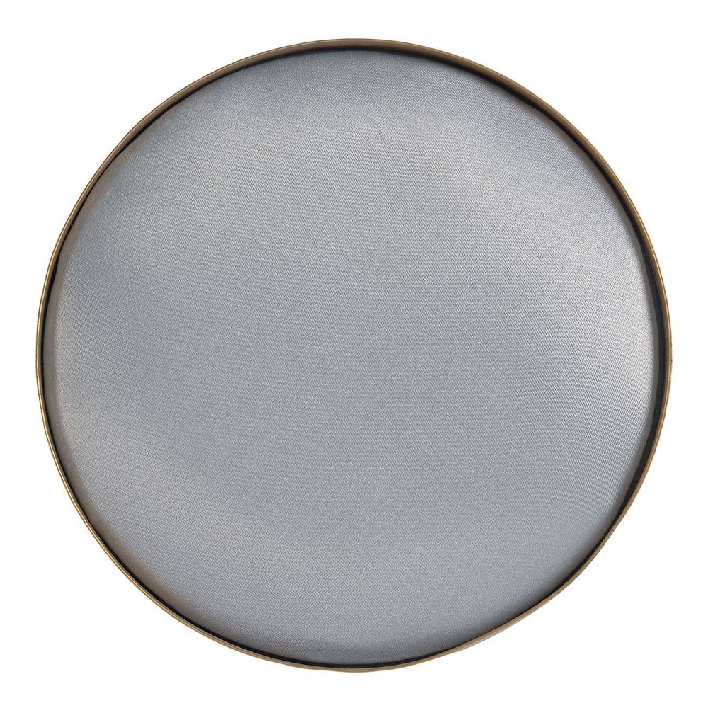 Platter and bowls - Round upholstered tray for scented decor - Gray - MATHILDE M.