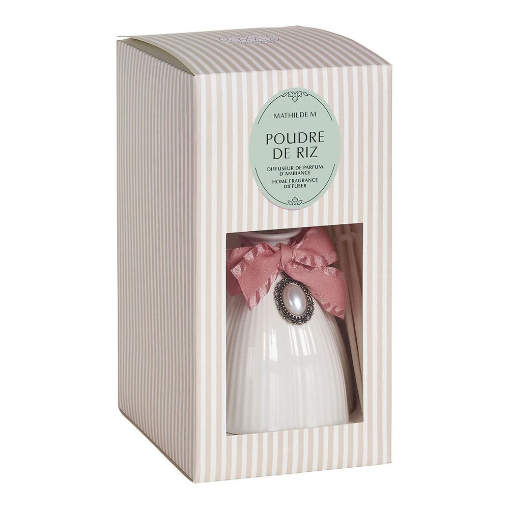 Diffuseurs de parfums - Diffuseur de parfum d'ambiance Marie-Antoinette blanc 200 ml - Poudre de Riz - MATHILDE M.