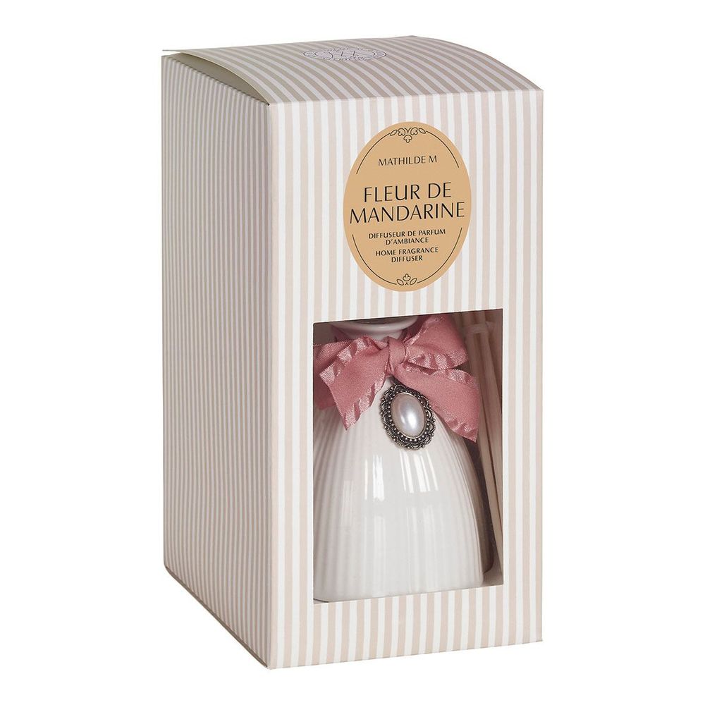 Scent diffusers - White Marie-Antoinette room fragrance diffuser 200 ml - Mandarin Blossom - MATHILDE M.
