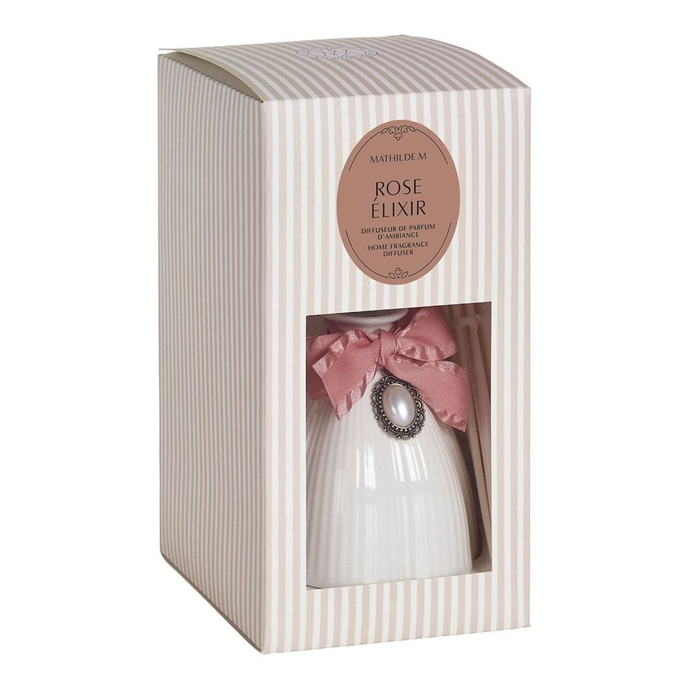 Diffuseurs de parfums - Diffuseur de parfum d'ambiance Marie-Antoinette blanc 200 ml - Rose Élixir - MATHILDE M.
