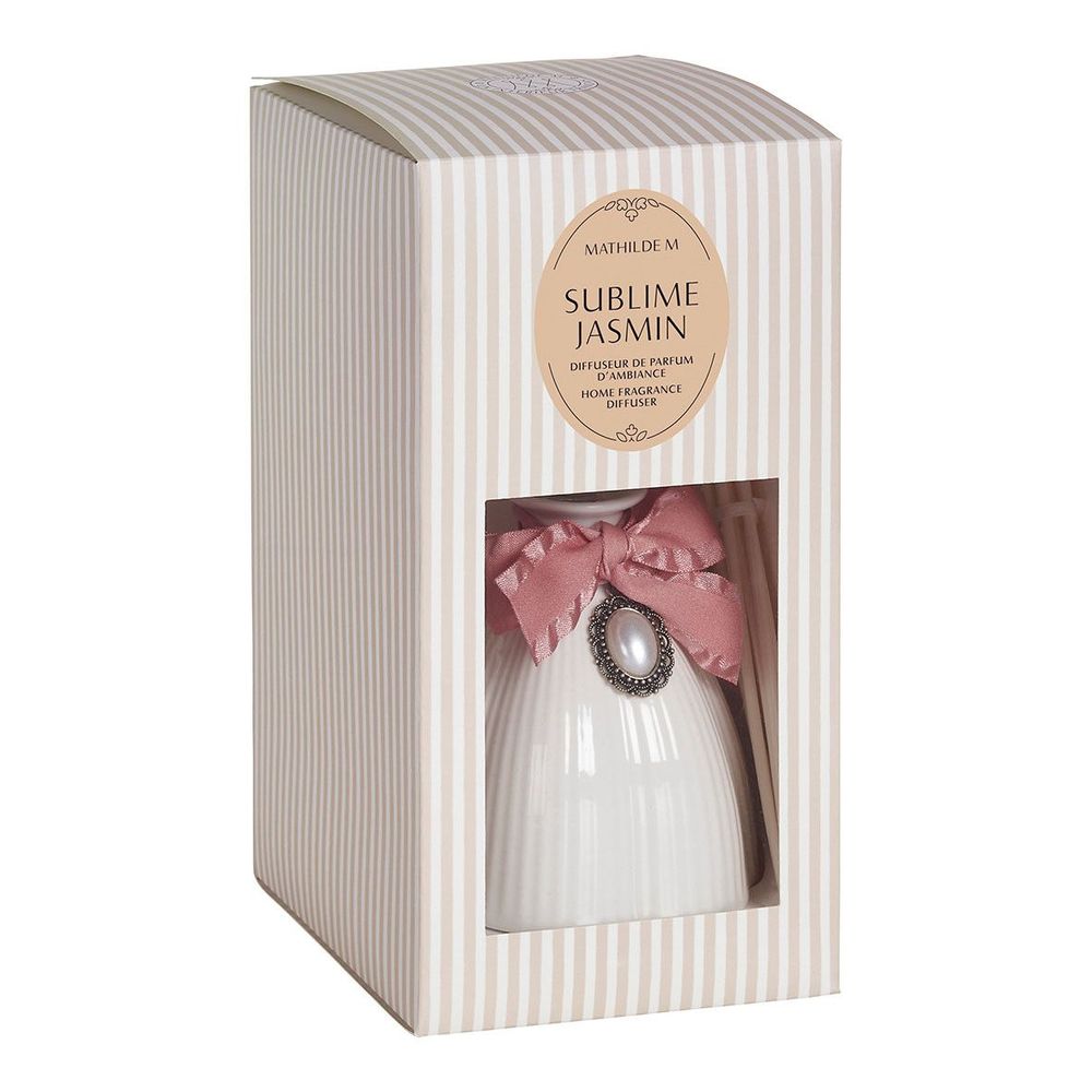 Scent diffusers - White Marie-Antoinette room fragrance diffuser 200 ml - Sublime Jasmin - MATHILDE M.