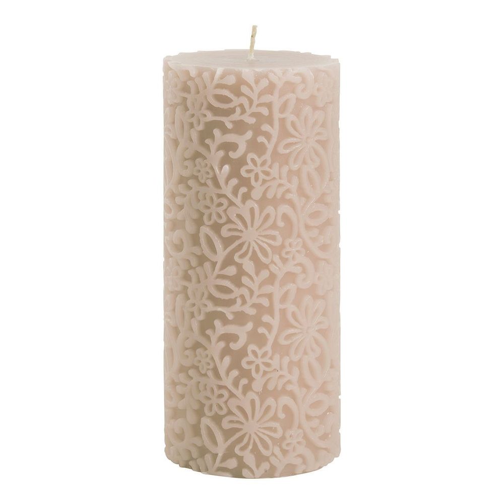 Candles - Scented decorative candle Pink flower - Large model - H. 20 cm - MATHILDE M.