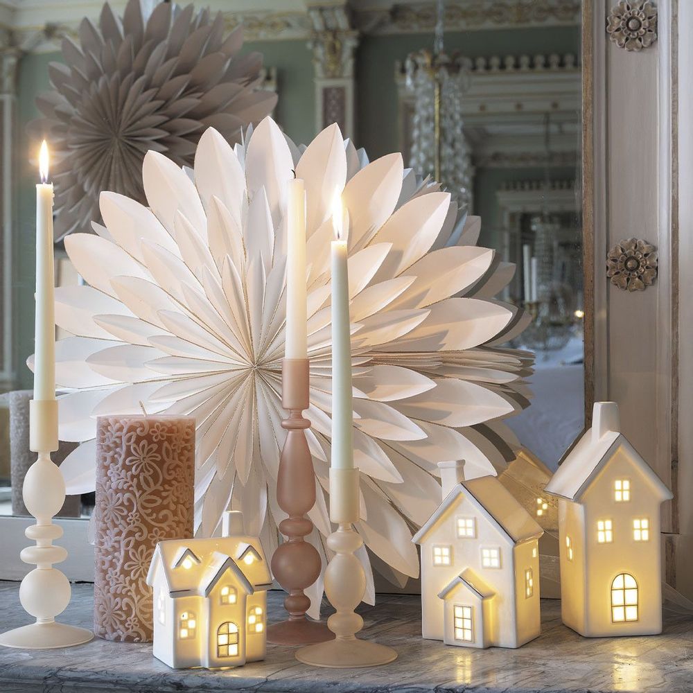 Decorative objects - Decorative LED ceramic house - Small model - MATHILDE M.