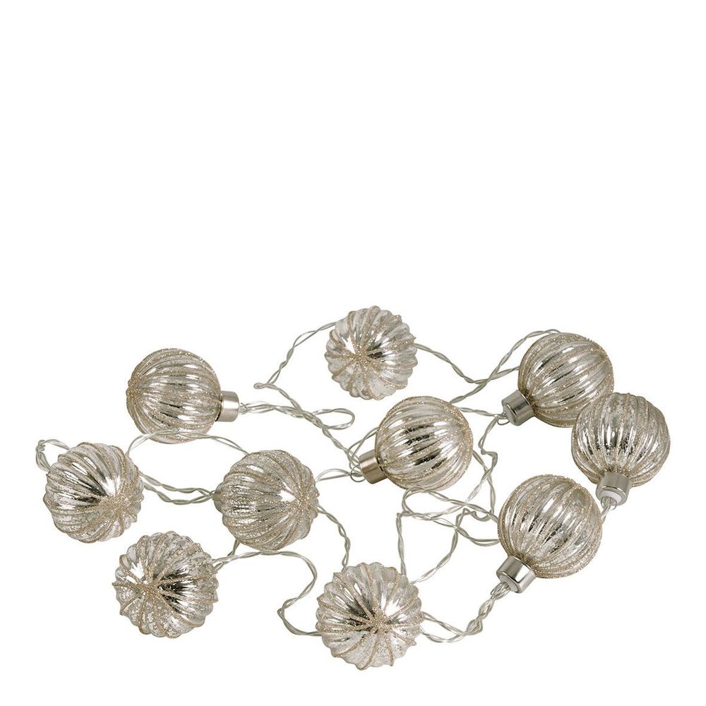 Objets de décoration - Guirlande lumineuse LED boules argentées - MATHILDE M.