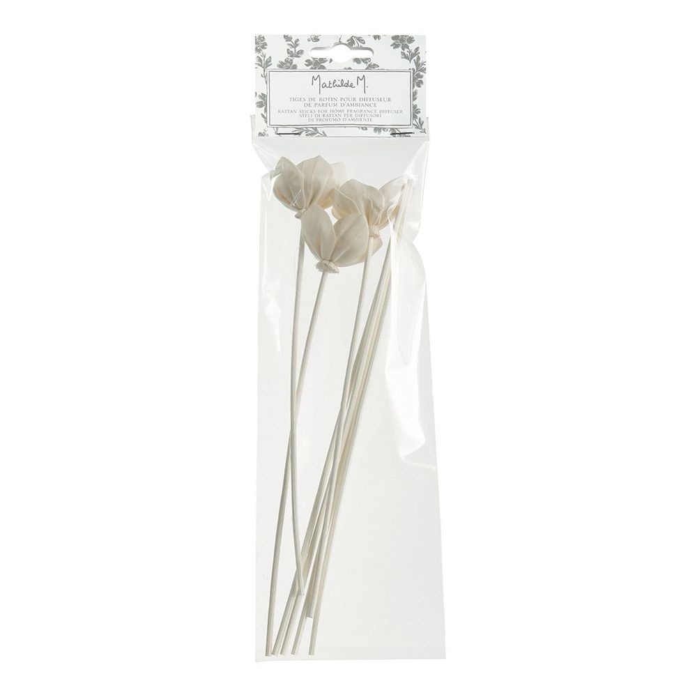 Scent diffusers - Bag of 3 flower stems and 4 rattan stems 25 cm - MATHILDE M.